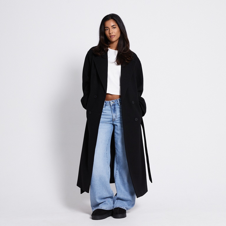 Long belted coat "Kourtney"